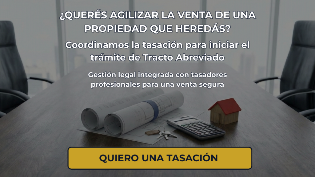 Tasacion oficial de inmueble para sucesion por tracto abreviado Argentina